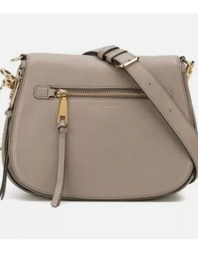 beige Marc Jacobs Recruit Nomad leather crossbody bag